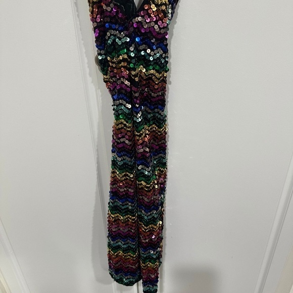 LPA Sequins Dress 658 Rainbow Size XXS - Picture 8 of 10